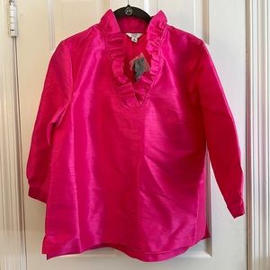 Hot pink tunic style blouse
